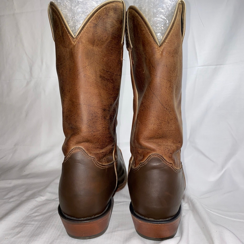 Men's Nocona Boots with University of Alabama Logo Brown Tan Boots Size 12 - Picture 3 of 15